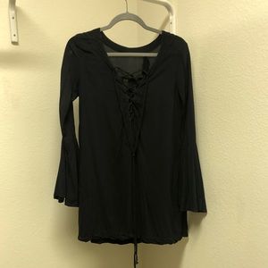 Black dress with details